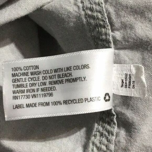 Mossimo Men's Gray Steer Skull Shirt Size S - Picture 7 of 7